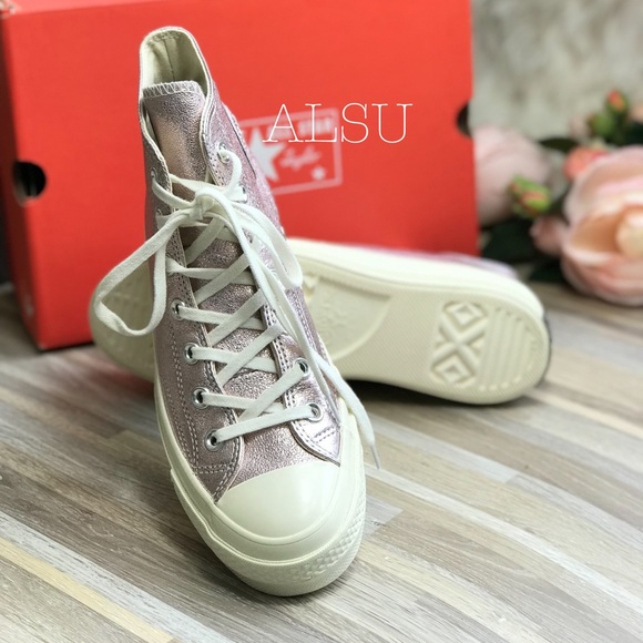 Converse 🔥SALE!🔥 Chuck 70 Leather HI Rust Pink AUTHENTIC Womens Size 7 561732C - Picture 6 of 8